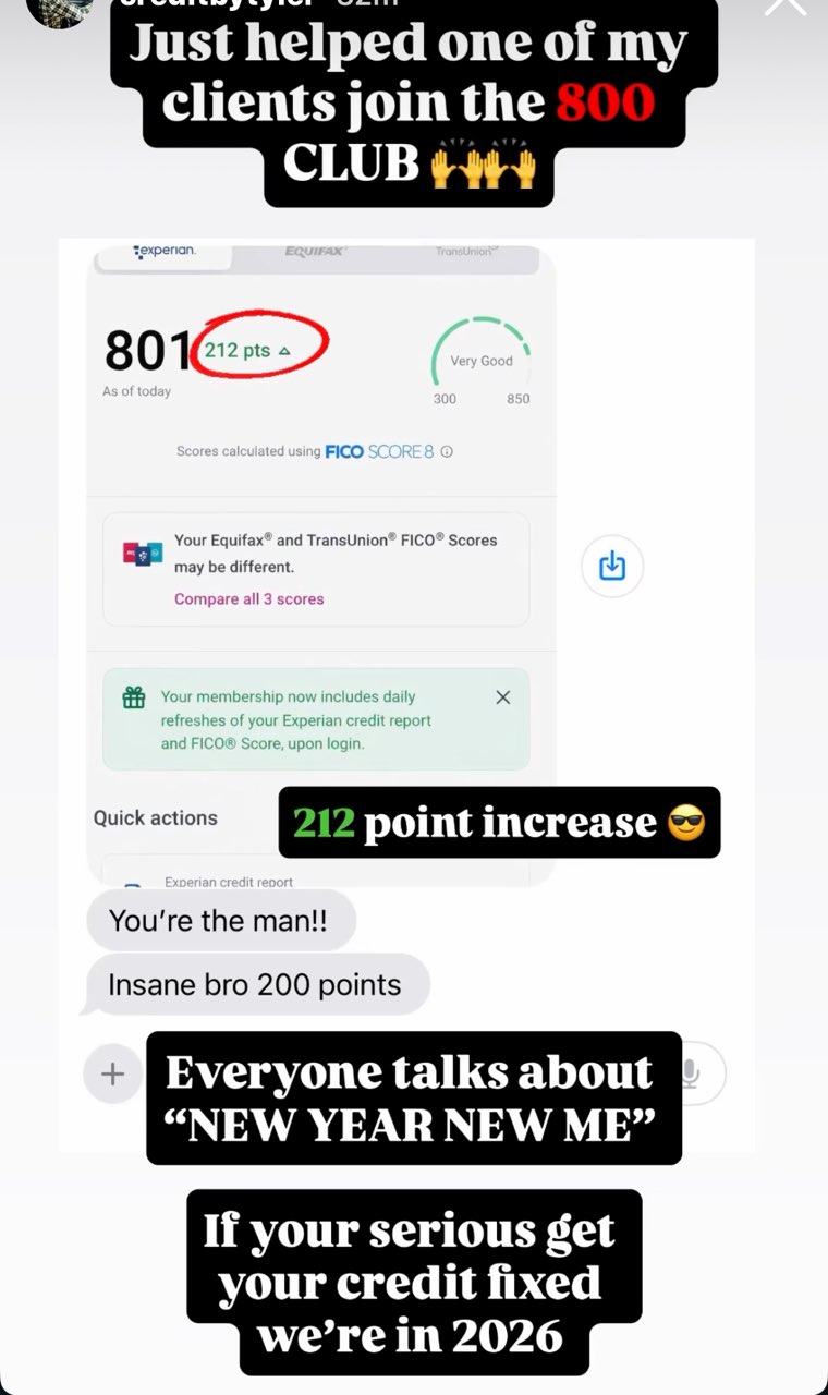 Experian credit report showing score improvement to 719